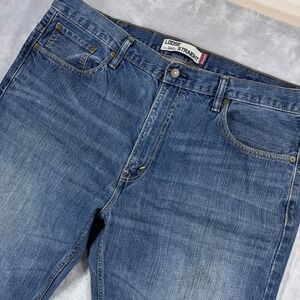 LEVI'S 569 Loose Straight Jeans Mens 40x32 Blue Faded Baggy Y2K Retro